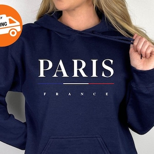 Paris France Hoodie: French Souvenir Travel Shirt
