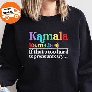 Kamala Harris 2024 Sweatshirt, Kamala Definition Hoodie, Madam President Kamala, Vote Democrat Shirt, Kamala Rally Shirt, Election 2024 Tee