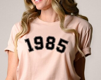 Birth Year Number Shirt: Birthday Gift Tee