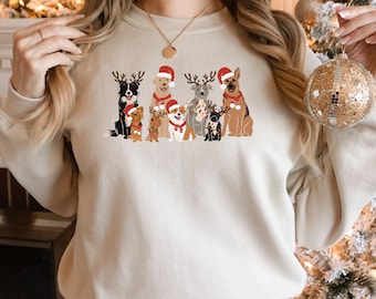 Christmas Dog Sweatshirt ,Dog Christmas Gift Sweatshirt ,Dog Owner Christmas Gift ,Cute Christmas ,Funny Dog Christmas Shirt, Dog Gift Shirt