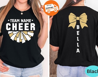 Custom Cheer Team Shirt: Personalized Cheerleader Gift