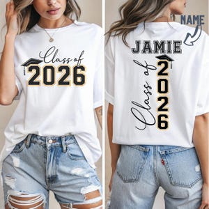 Personalized Senior 2026 Graduation Shirt: Custom Name Gift