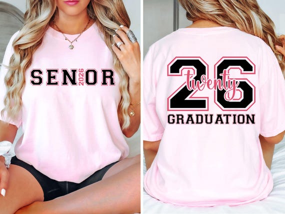Senior 2026 T-Shirt: Class of 2026 Graduation Tee