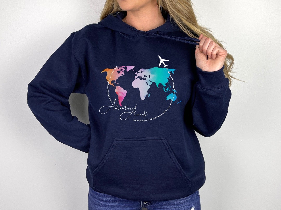 Traveler Sweatshirt, Travel Gift Hoodie, Vacation Trip Sweatshirt