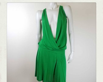 ted baker green silk dress