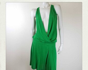 ted baker green silk dress