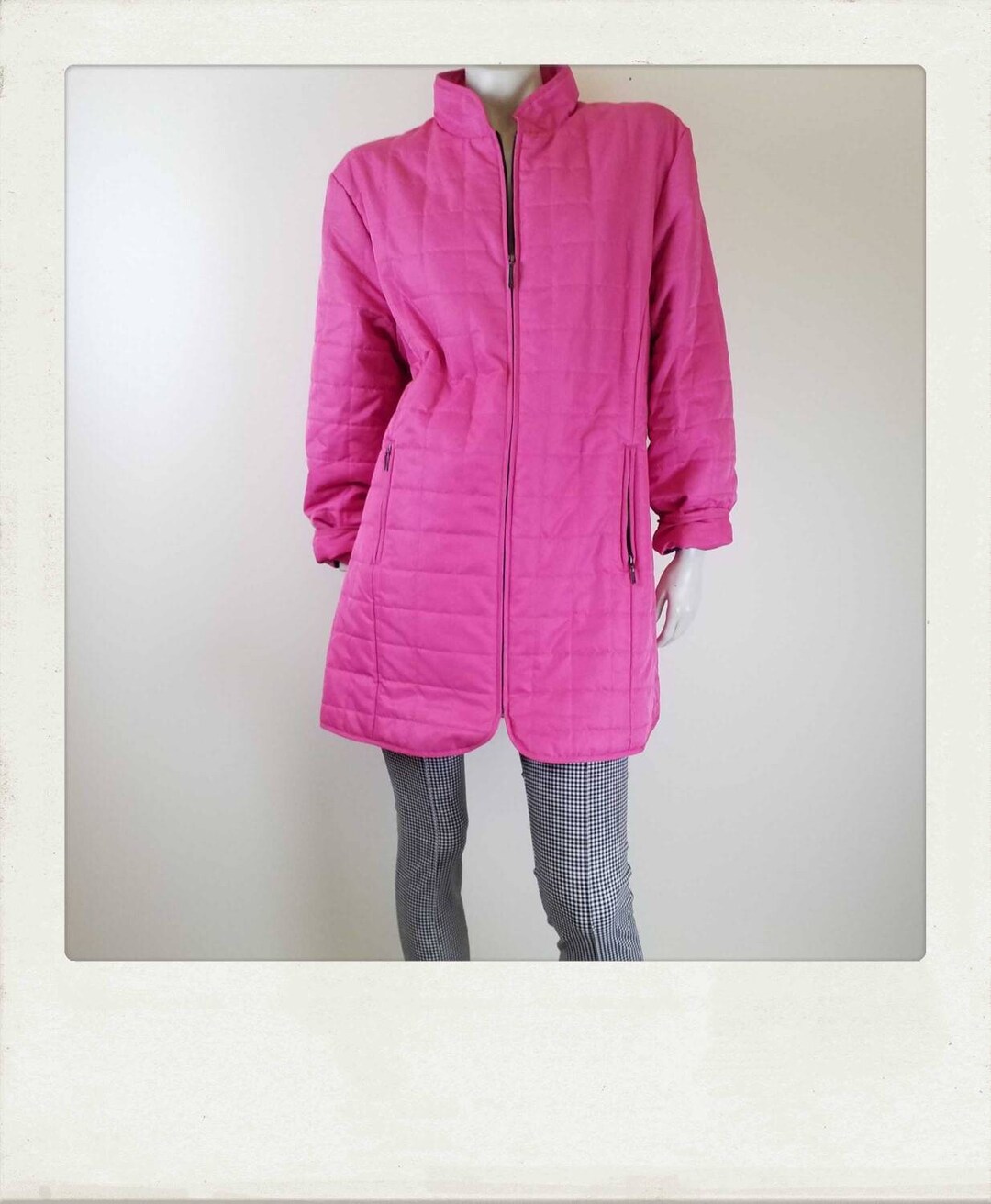 Vintage Y2K Pink Quilted Jacket / Clubkid / Hipster / Etsy