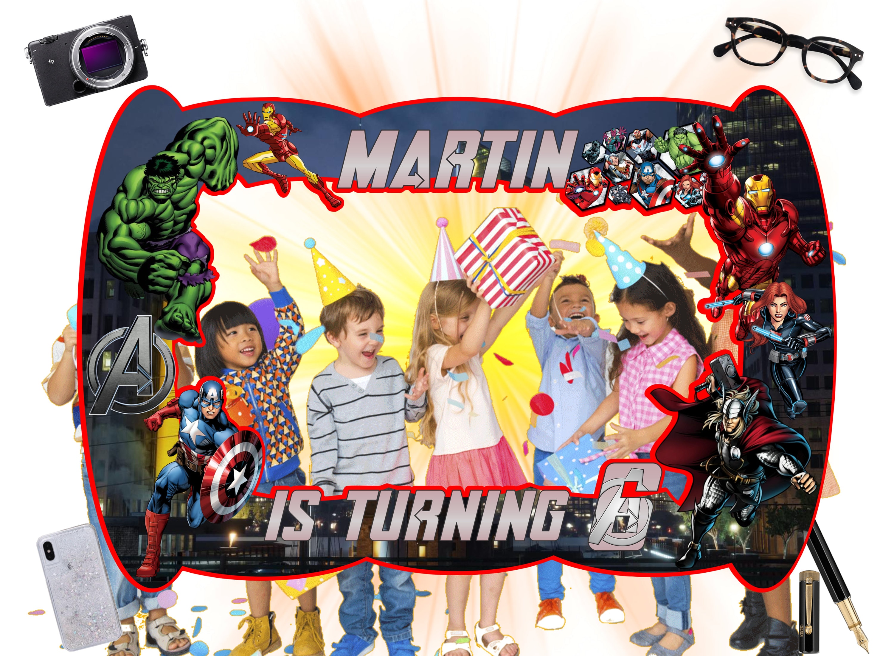 Avengers Photo Booth Frame, Avengers Birthday Photo Booth, Avengers