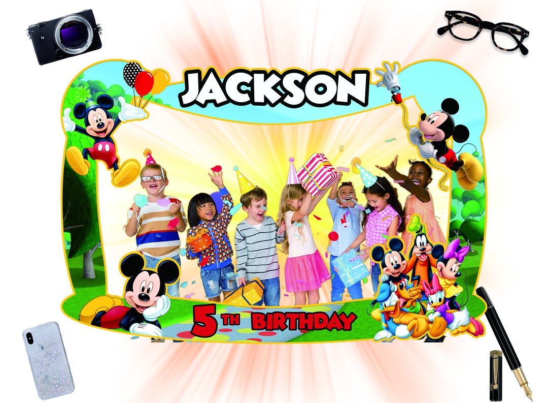Mickey Mouse Photo Booth Frame, Mickey Mouse Birthday Photo Booth