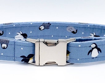 winter themed dog collars