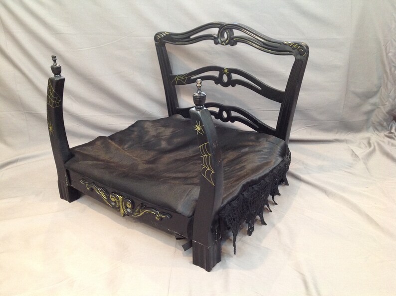 Cat bed goth cat bed gothic pet bed gothic dog bed Etsy