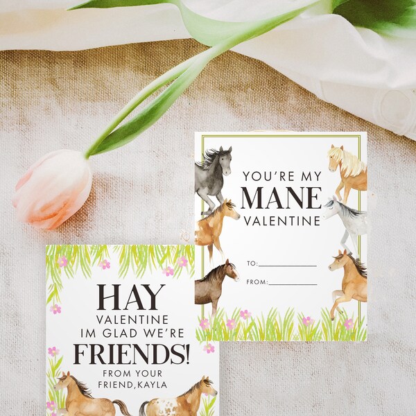 Horse Valentines - Etsy
