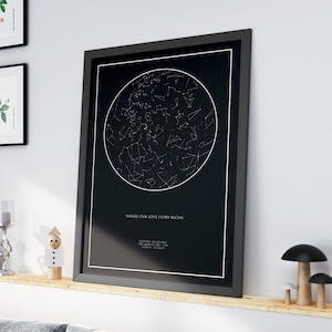 Sternenkarte Kunst, Nacht wir uns trafen, Besondere Daten, Nacht wir uns begegneten, Stern Karte Kunst, Geschenk zum Jahrestag, Sternbild Poster,Digitaldruck