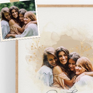 Customized Print Art for Best Friend,Wall art Gift for Her,Friendship Print,Personalized Friends Portrait,Best Friend Gift,Birthday Gift Art