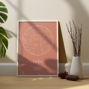CARTE DES ÉTOILE PERSONNALISÉE | Impression de ciel nocturne | Carte des étoiles de Zazzle.be Liste d'envies Vous avez des idées ? Cadeau le jour de votre naissance pour petit ami | Constellation,Cadeau d'anniversaire,Cadeau pour mari