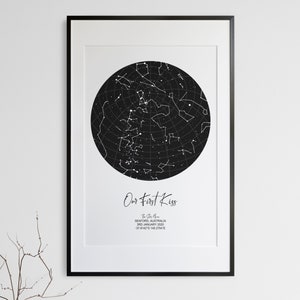 Custom Celestial Map, Celestial Sky Print, Celestial Map Poster, Wedding Gift, Constellation, Wedding Anniversary Gift, Celestial Gift