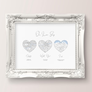 Impression de notre histoire - Bonjour, voulez-vous, moi oui, cadeau d'anniversaire pour mari, cadeau pour couple, cadeau de mariage, cadeau 1er anniversaire, décoration d'intérieur, numérique