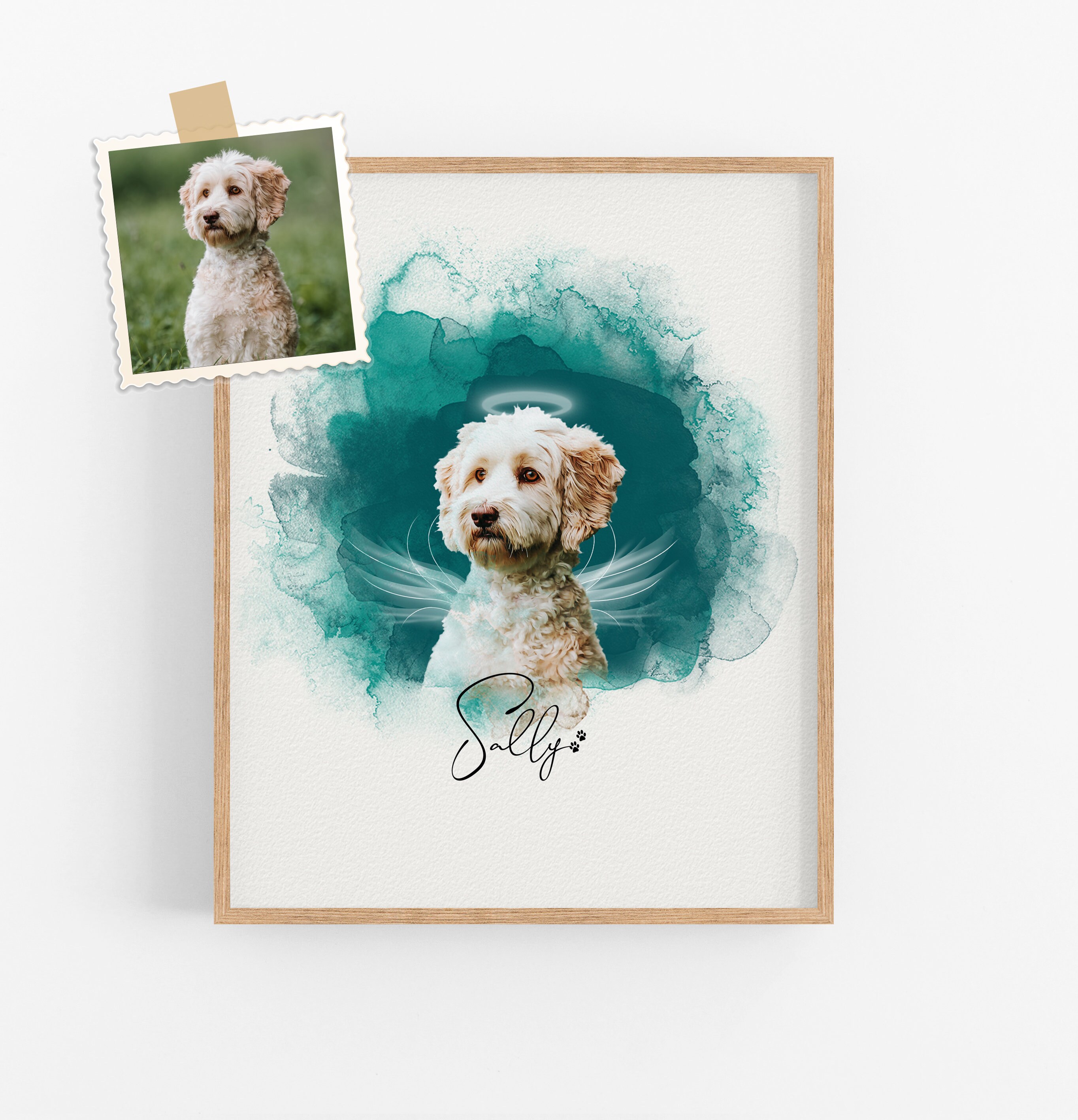 2 Piece Bichon Puppy PJ Set - Watercolor 2 Piece Bichon Puppy PJ Set - Watercolor