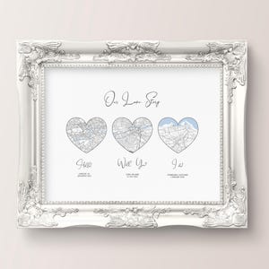 Impression personnalisée, cadeau d'anniversaire en papier, cadeau d'anniversaire pour mari, cadeau pour couple, cadeaux de mariage, cadeau 1er anniversaire, carte
