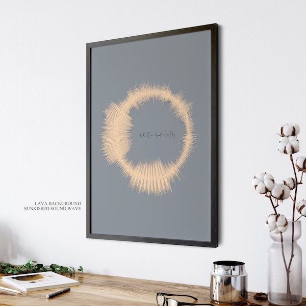 Custom Sound Wave Art,Personalise Song,First Dance Wedding Gift,Gift For Husband,Gift for Him,Gift For Friend,Boyfriend Music Gift,Digital