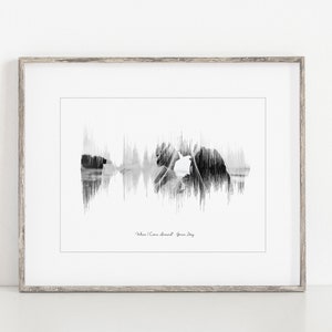 Regalo per il 1° anniversario, Anniversario di matrimonio in carta, Testo di una canzone, Foto di nozze, Regalo per lui, Regalo per lei, Anniversario di matrimonio, Digitale