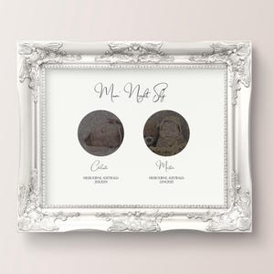 Carte des étoiles personnalisée avec photo | Cadeau Fête des Mères | La nuit où nous nous sommes rencontrés, impression d'art | Carte de la constellation, cadeau unique pour maman