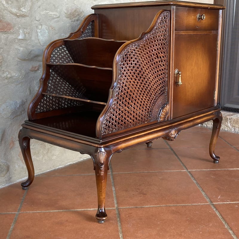 Mahogany Book Rack - Etsy