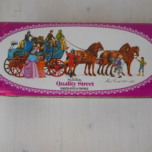 Vintage Tin Box Mackintosh's Chocolates and Toffees Lid Box 80s Collectible