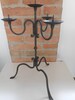 Vintage Candelabras Set of 2 Craftmanship Wrought Iron 