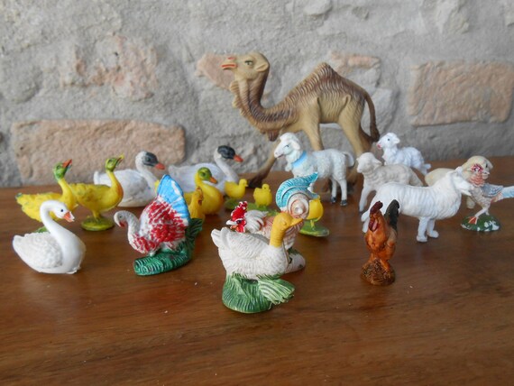 37° LOTTO NATIVITÀ di 7 pupazzi personaggi Presepe vintage '80 EUR 24