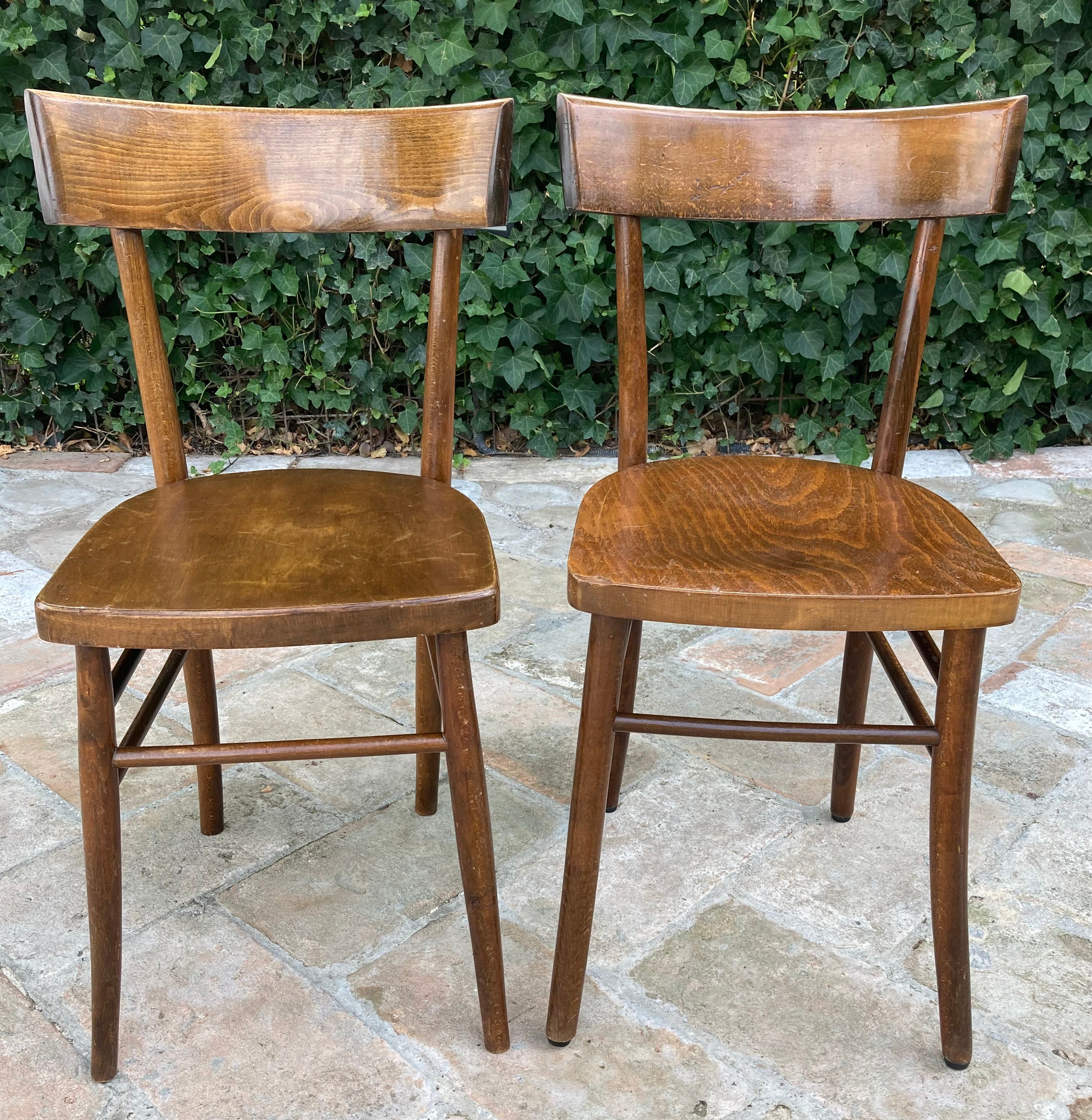 Andes Primitief Italiaans Vintage houten stoelen boerderij origineel uit de jaren - Etsy Nederland