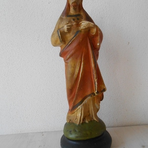 Vintage Statue Sacred heart of Jesus 1920s