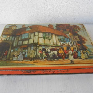 Vintage Tin Box Welch's 1950s Lid Metal Box England