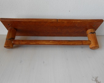 Vintage Towel Holder Bamboo 1970s