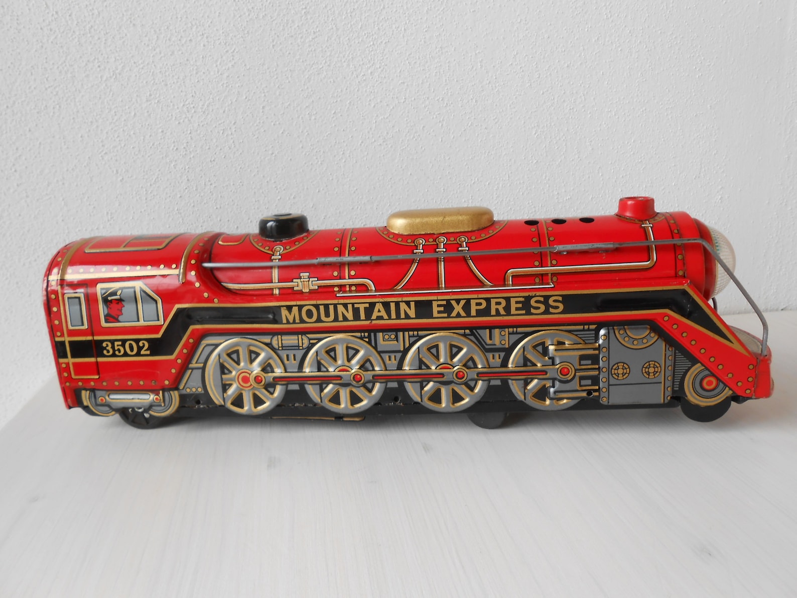 Vintage Tin Toy Train Mountain Express 3502 1950's Made in Etsy Canada