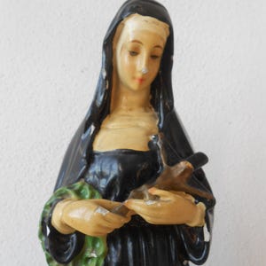 Vintage Statue Saint Rita of Cascia 1920s
