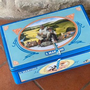 Vintage Tin Box Italian