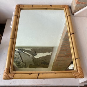 Vintage Mirror Bamboo 1970s