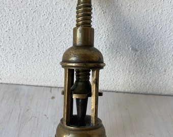 Vintage Corkscrew Brass Antique Italian Bottle Opener