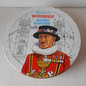 ヴィンテージ ブリキ箱 1970年代 蓋付き 金属製箱 イギリス製