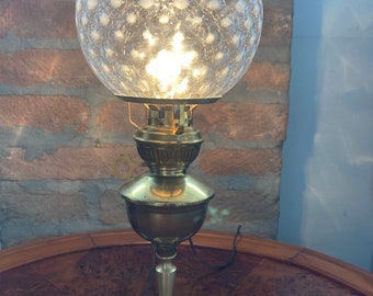 Colore : Blu Vetro Candlestick Lanterna Classica nostalgica Antica Lampada da Tavolo a Olio Decorativo Decorativo Candela Lanterne FTQ Lampade ad Olio Olio Vecchio Stile Lampada a Cherosene 