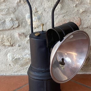 Vintage Railway Lamp Carbide Italian State Railway Stationmaster Lamp 1930s