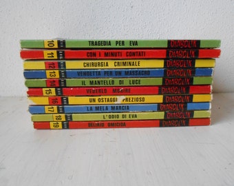 Diabolik Vintage Comics 1980s Italian Edition Set of 10