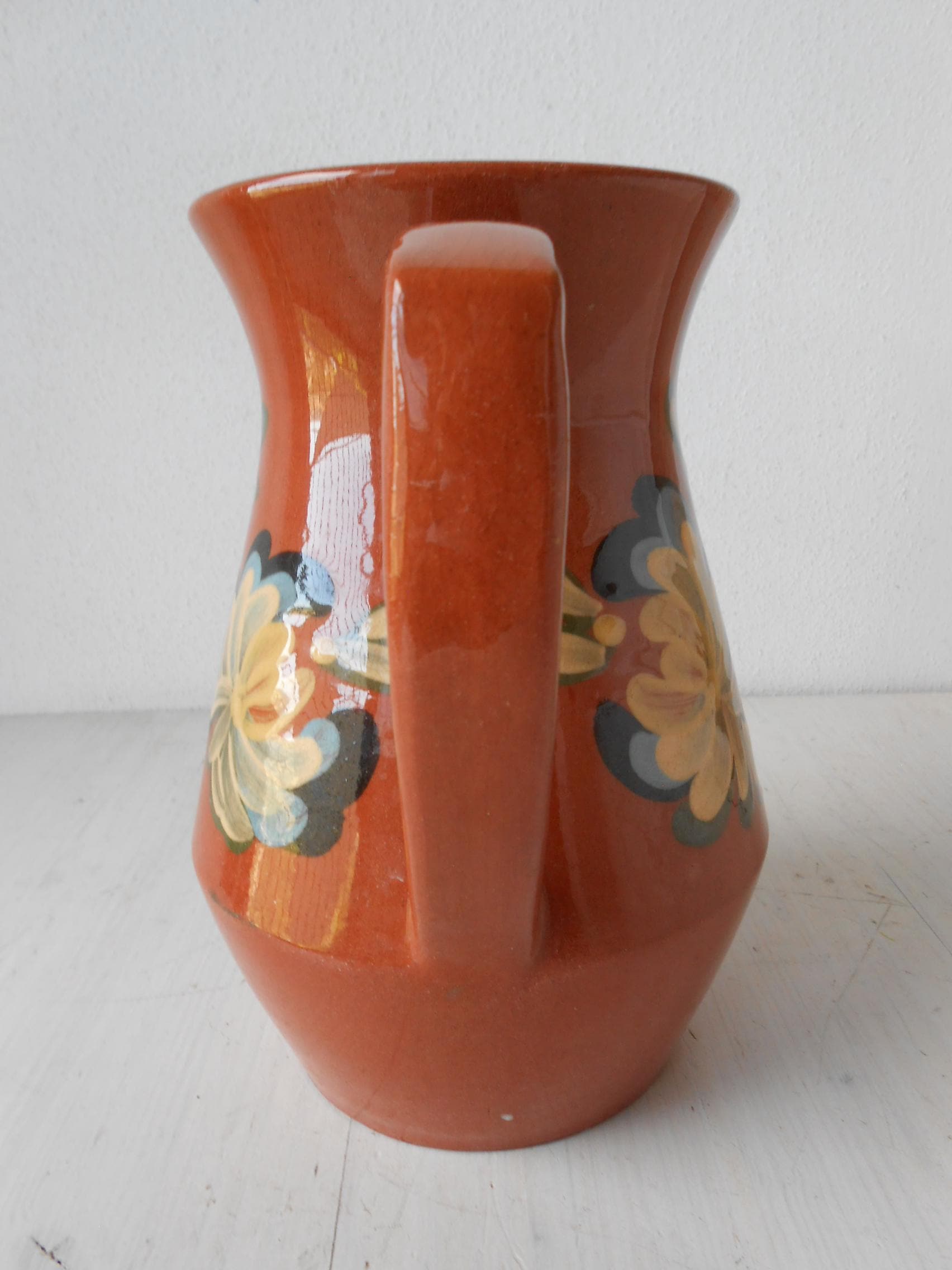 ヴィンテージ カラフェ セラミック テラコッタ ピッチャー