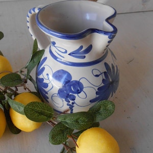 Vintage Pitcher Ceramic Made in Italy Country Table