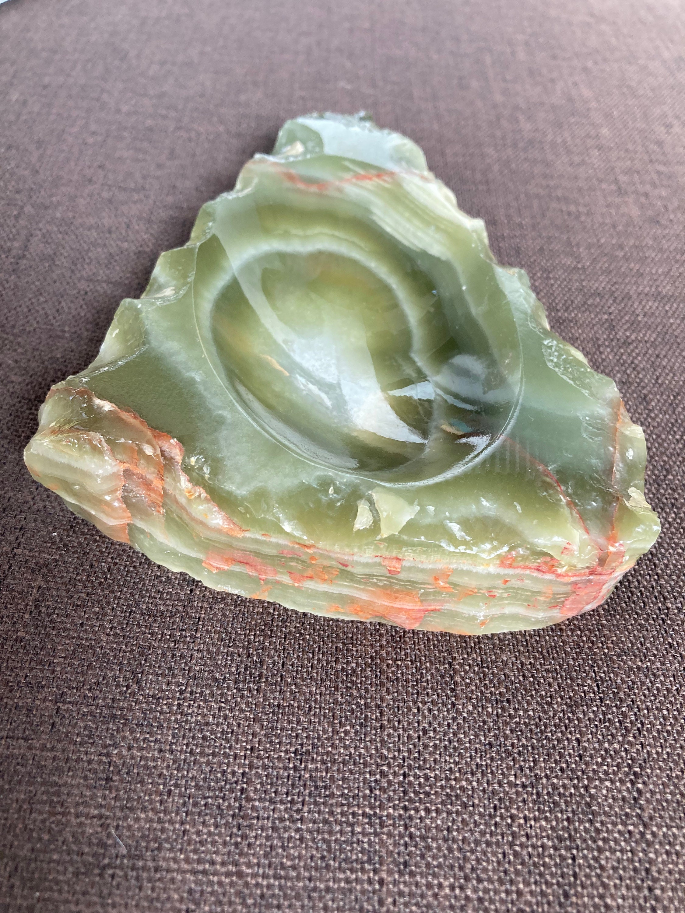 Vintage Alabaster Ashtrays 1970 Etsy