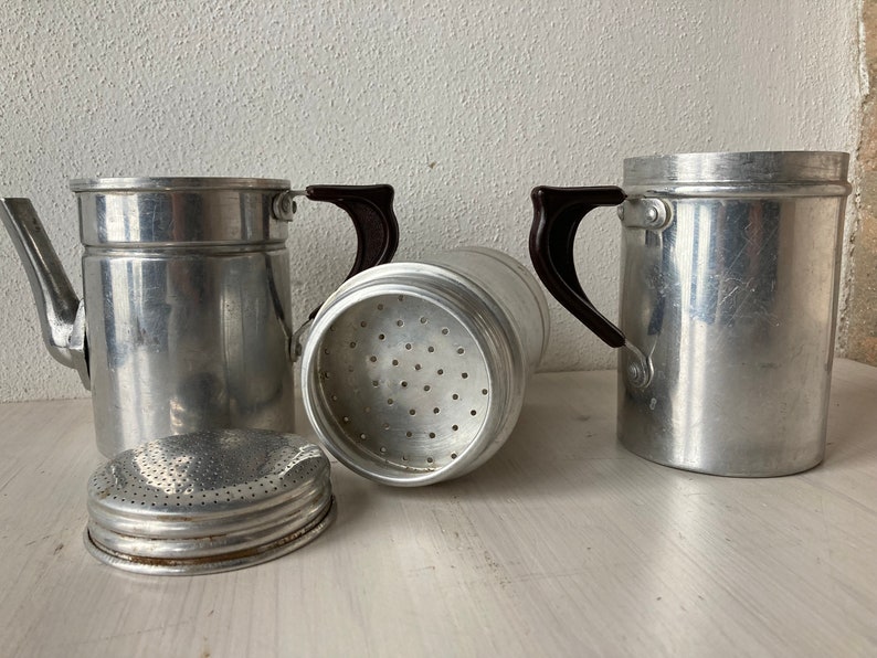 Vintage Neapolitan Coffee Maker 50s Italian Coffeepot Etsy