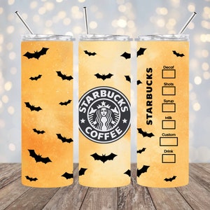 Bat Pattern Starbuck 20oz Tumbler PNG