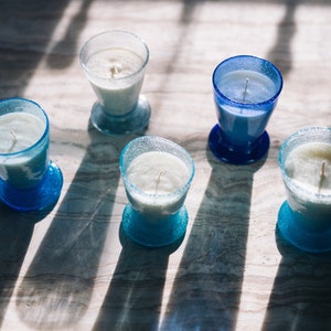 Soy wax candle Herat, handmade odorless candle, handcrafted glass in Afghanistan, Easter gift, mother&#39;s day gift, baptism gift