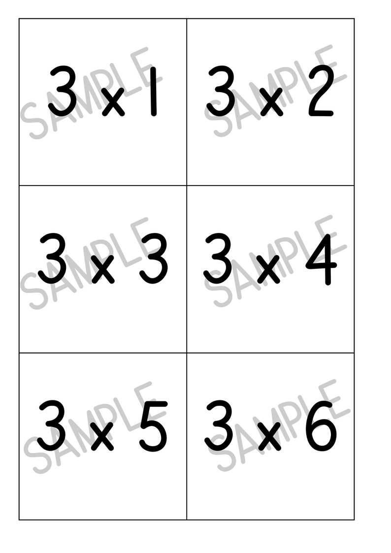 1 To 5 Multiplication Flash Cards Flash Cards Size 9cm By 9cm Times Tables Memory Game Learning Home School Learning School Toys Games Indielibrecom